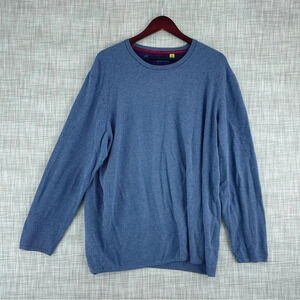 Robert Graham Sweatshirt Mens Size 2XL Blue crew neck 0953